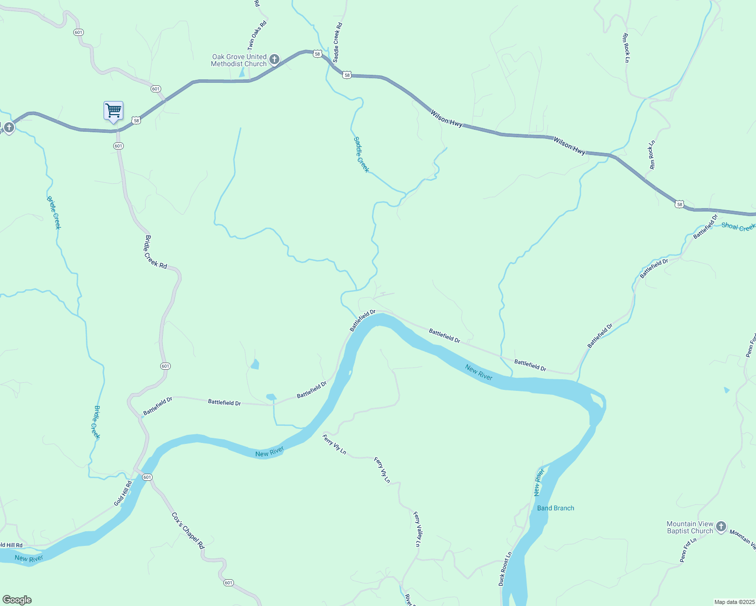 map of restaurants, bars, coffee shops, grocery stores, and more near Oracle Summit Circle in Grayson County
