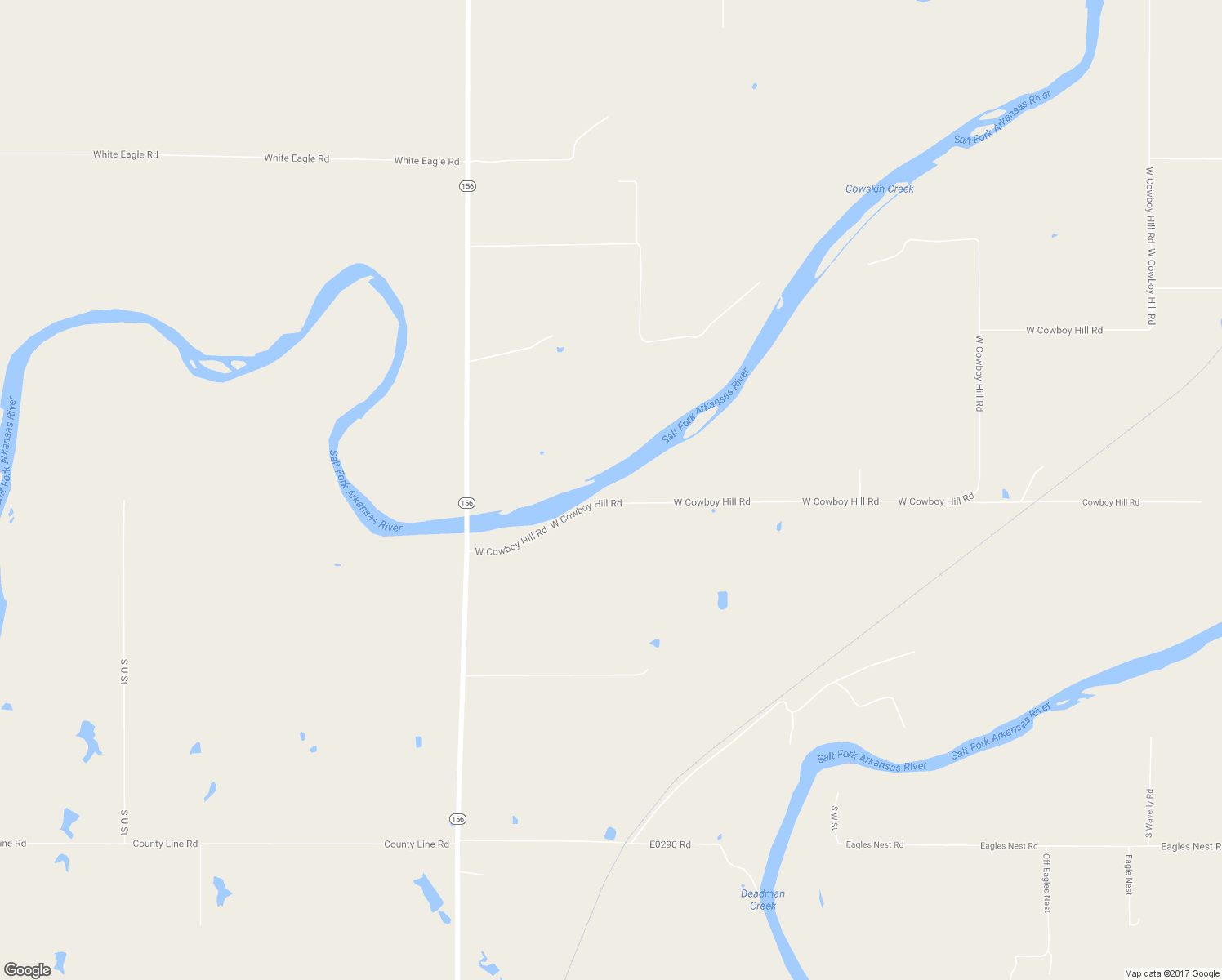 map of restaurants, bars, coffee shops, grocery stores, and more near 3601 West Cowboy Hill Road in Ponca City