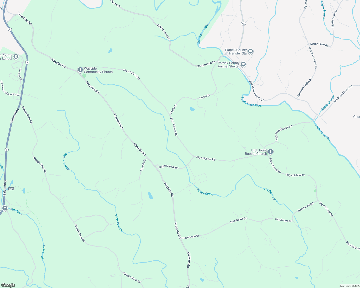 map of restaurants, bars, coffee shops, grocery stores, and more near 1421-2293 Big A School Road in Stuart