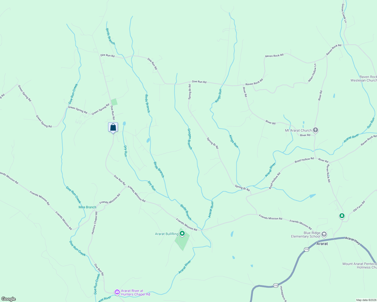 map of restaurants, bars, coffee shops, grocery stores, and more near in Ararat