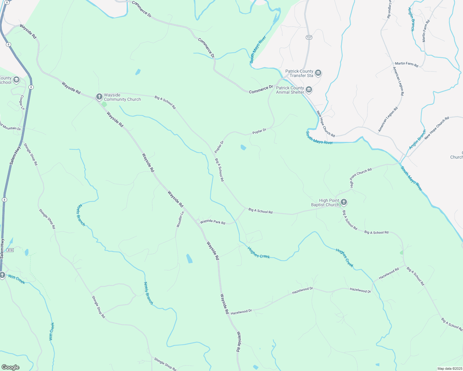 map of restaurants, bars, coffee shops, grocery stores, and more near 1421 Big A School Road in Stuart
