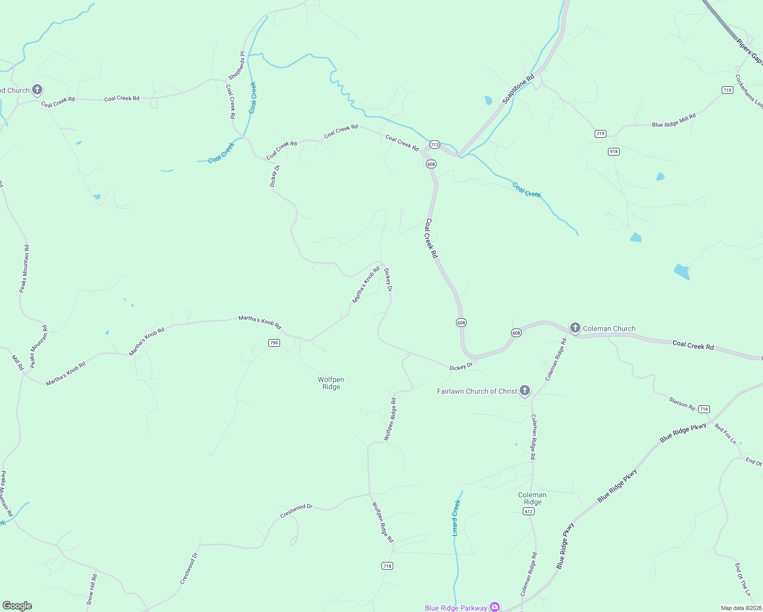 map of restaurants, bars, coffee shops, grocery stores, and more near 1230 Dickey Drive in Galax