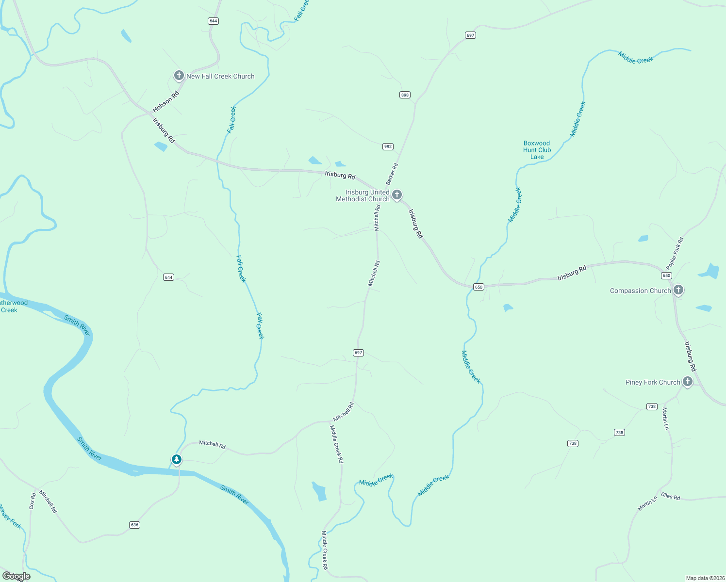 map of restaurants, bars, coffee shops, grocery stores, and more near 540 Mitchell Road in Axton