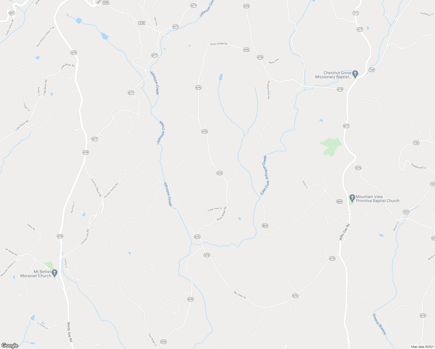 map of restaurants, bars, coffee shops, grocery stores, and more near 790 Ahart Ridge Road in Ararat