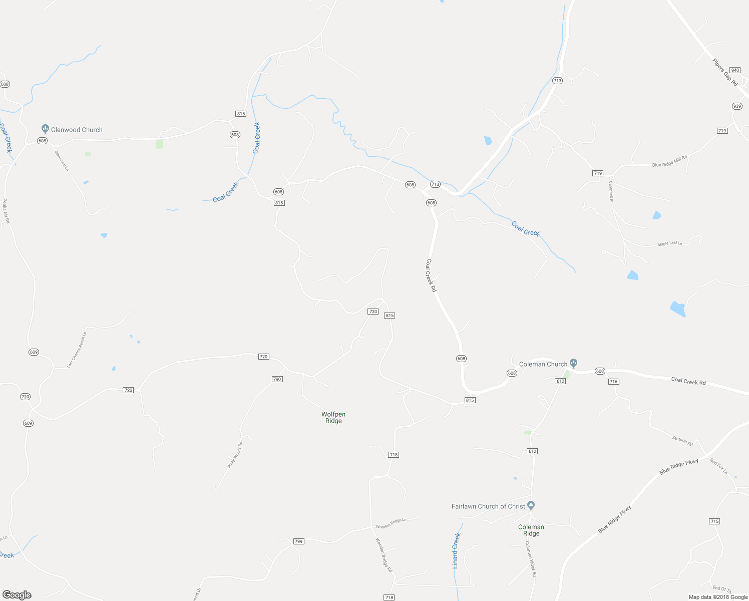 map of restaurants, bars, coffee shops, grocery stores, and more near Dickey Drive in Galax