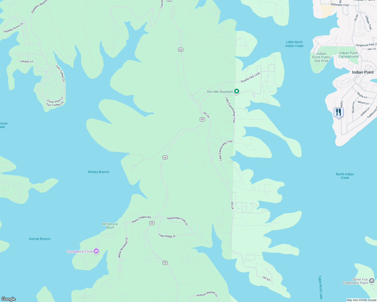 map of restaurants, bars, coffee shops, grocery stores, and more near 127 Eagle Ridge Ct in Reeds Spring