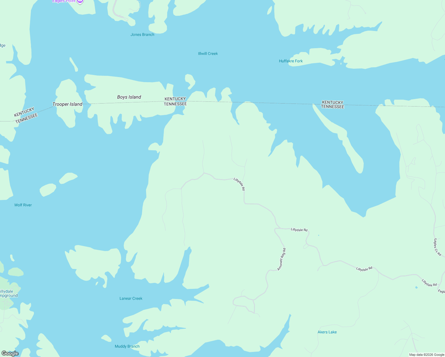 map of restaurants, bars, coffee shops, grocery stores, and more near 7380 Lillydale Road in Byrdstown