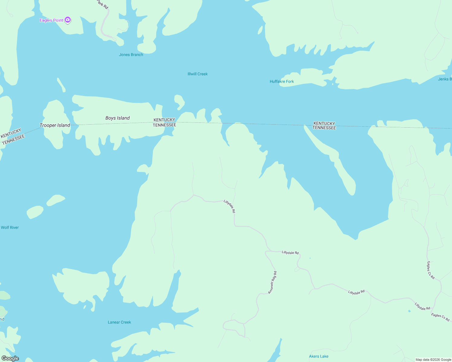 map of restaurants, bars, coffee shops, grocery stores, and more near Stoney Point in Byrdstown