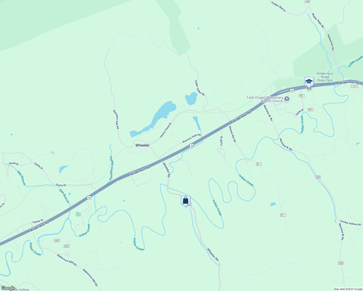 map of restaurants, bars, coffee shops, grocery stores, and more near 359 Warroirs Path Road in Ewing