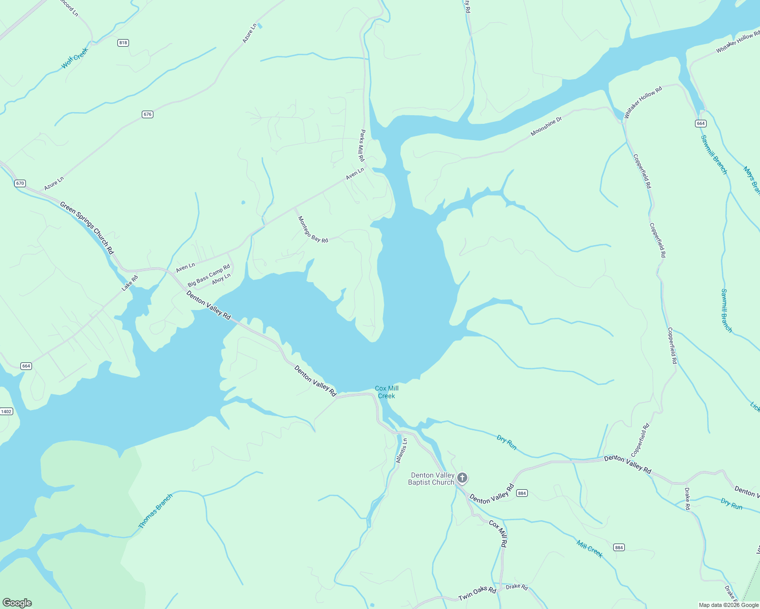 map of restaurants, bars, coffee shops, grocery stores, and more near 23075 Montego Bay Road in Abingdon