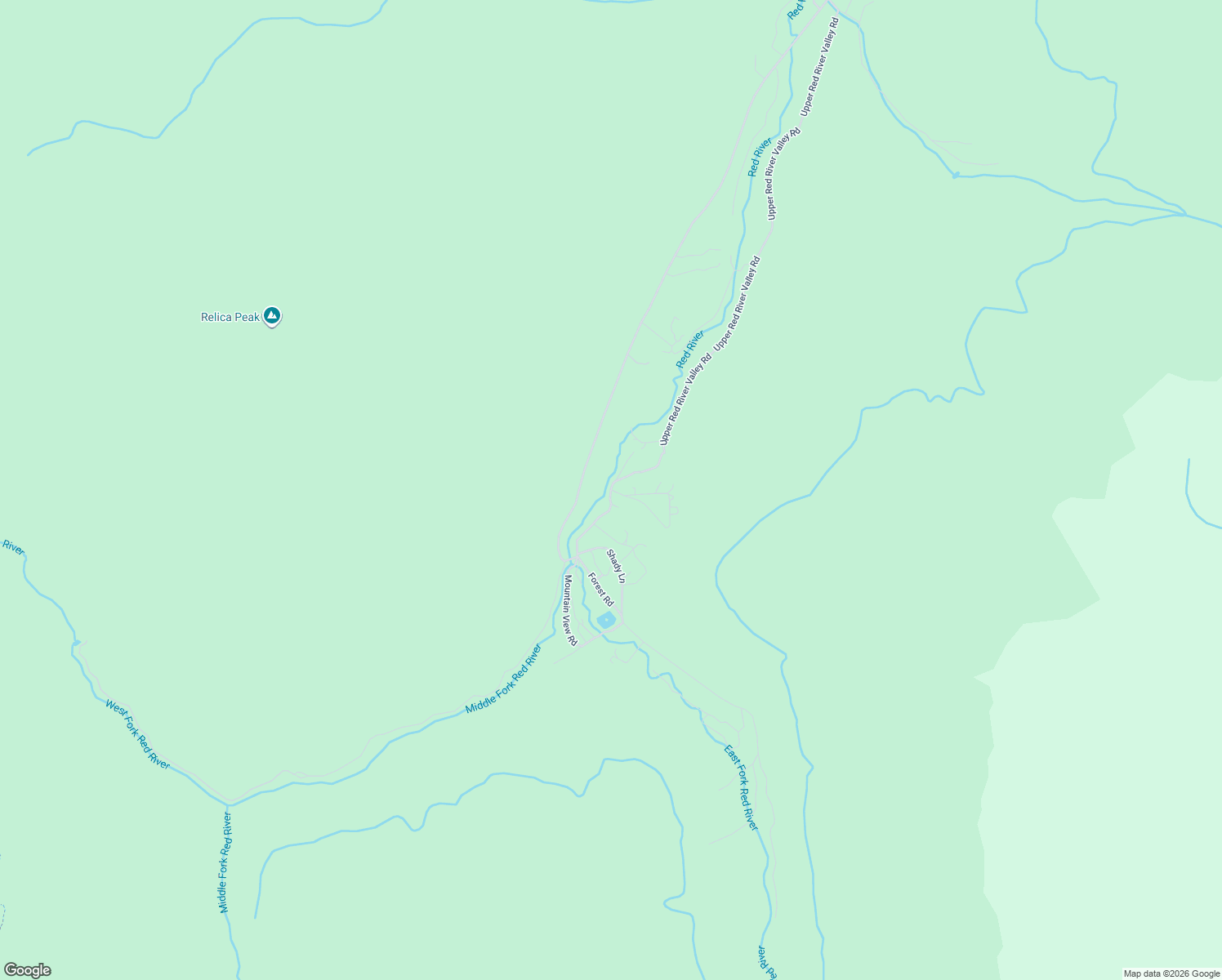 map of restaurants, bars, coffee shops, grocery stores, and more near Hidden Valley Road in Taos Ski Valley