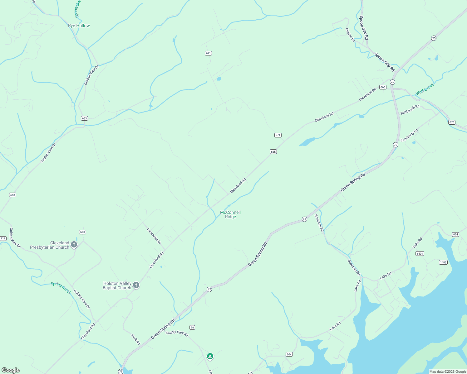 map of restaurants, bars, coffee shops, grocery stores, and more near 22856-22998 Jubilee Dr in Abingdon