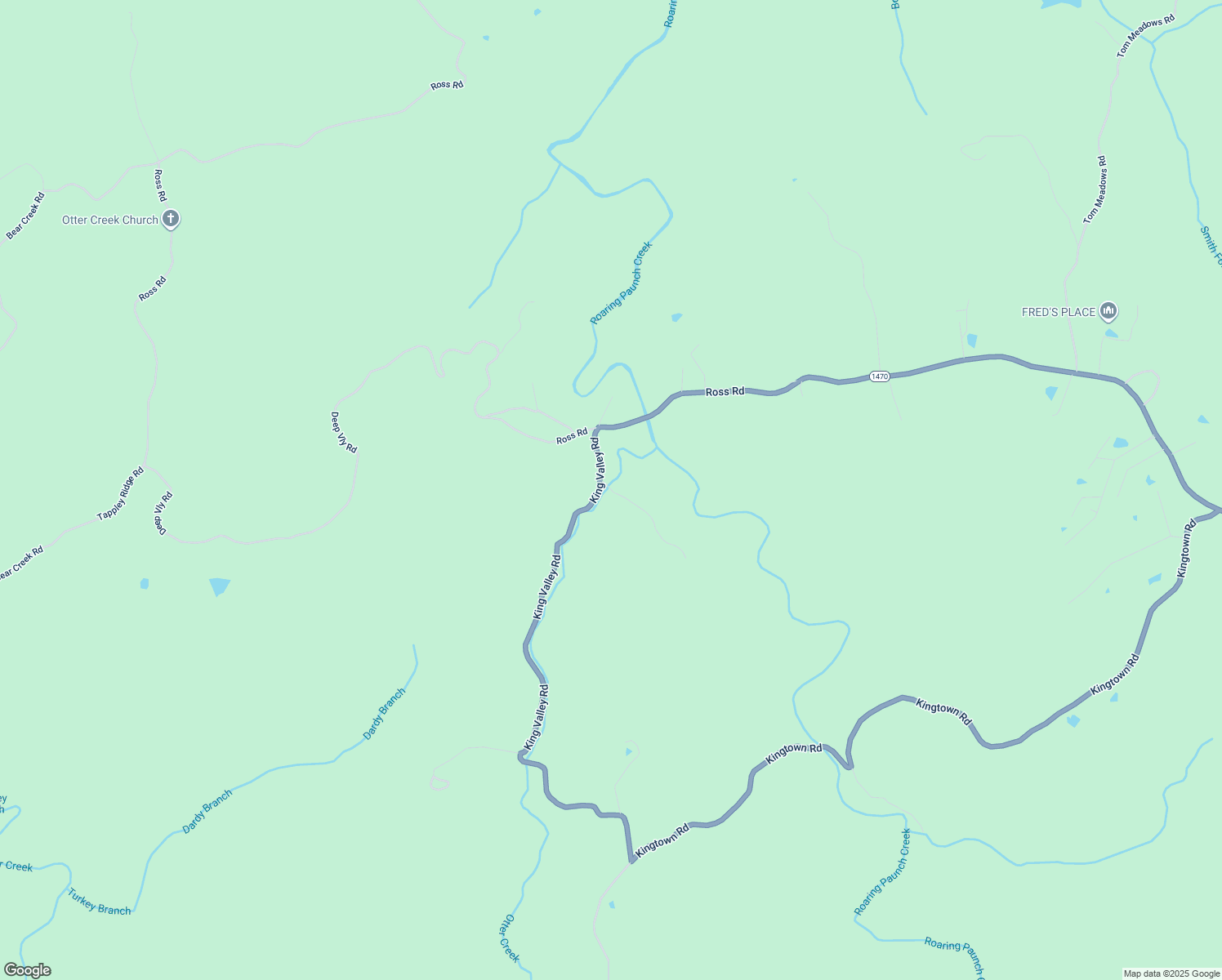 map of restaurants, bars, coffee shops, grocery stores, and more near Bonell King Road in Strunk