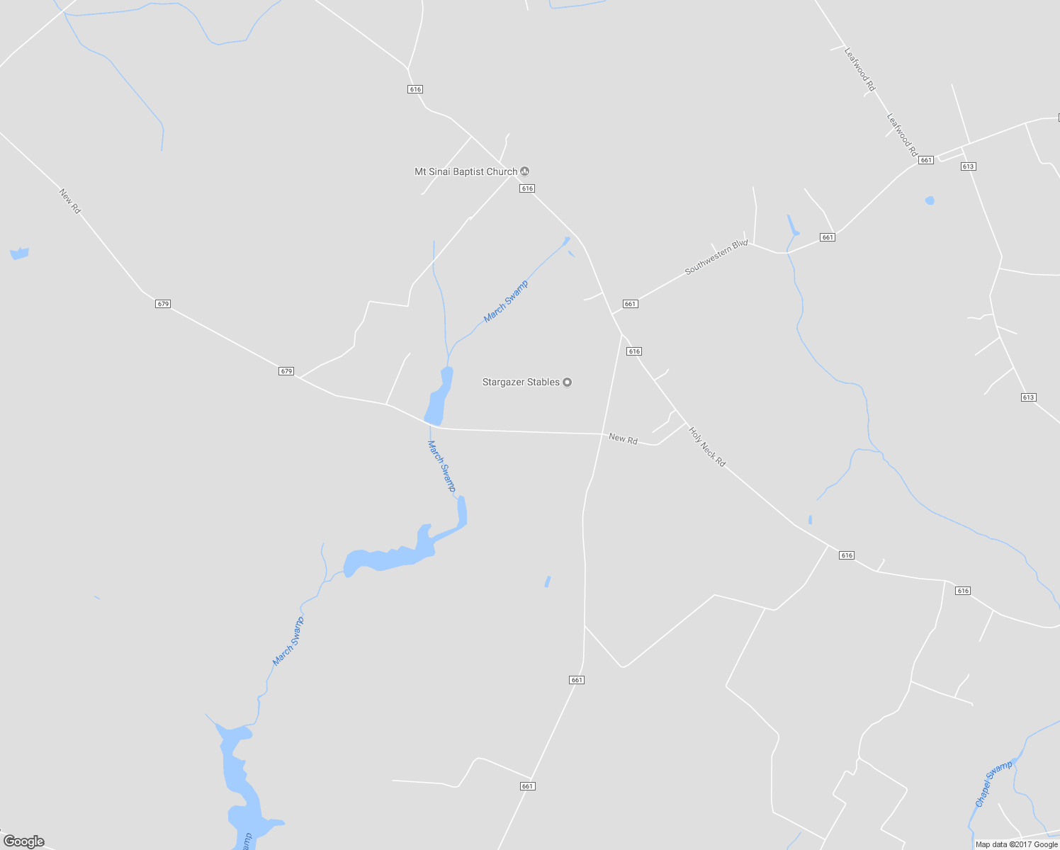 map of restaurants, bars, coffee shops, grocery stores, and more near 8548 New Road in Suffolk