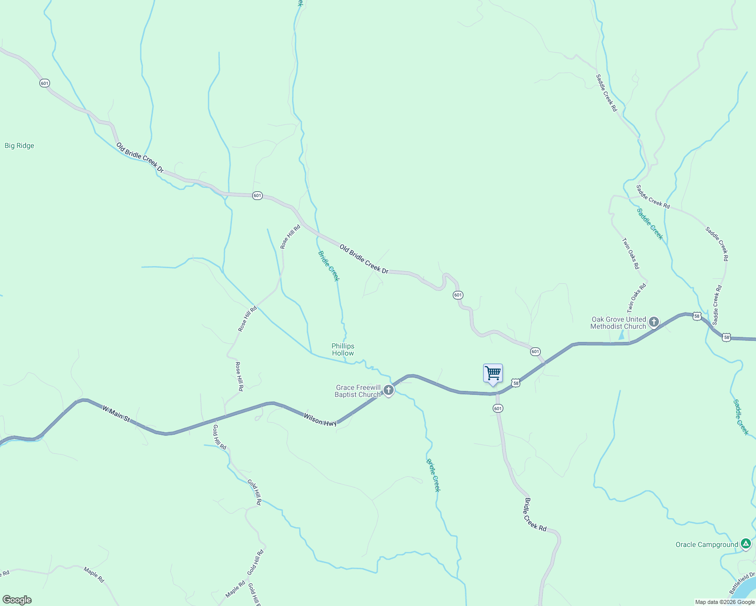 map of restaurants, bars, coffee shops, grocery stores, and more near 1141 Old Bridle Creek Drive in Independence