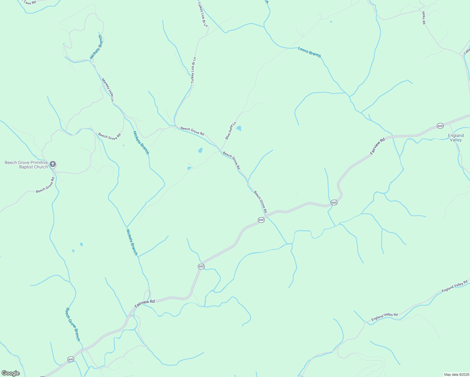 map of restaurants, bars, coffee shops, grocery stores, and more near 415 Beech Grove Road in Blackwater