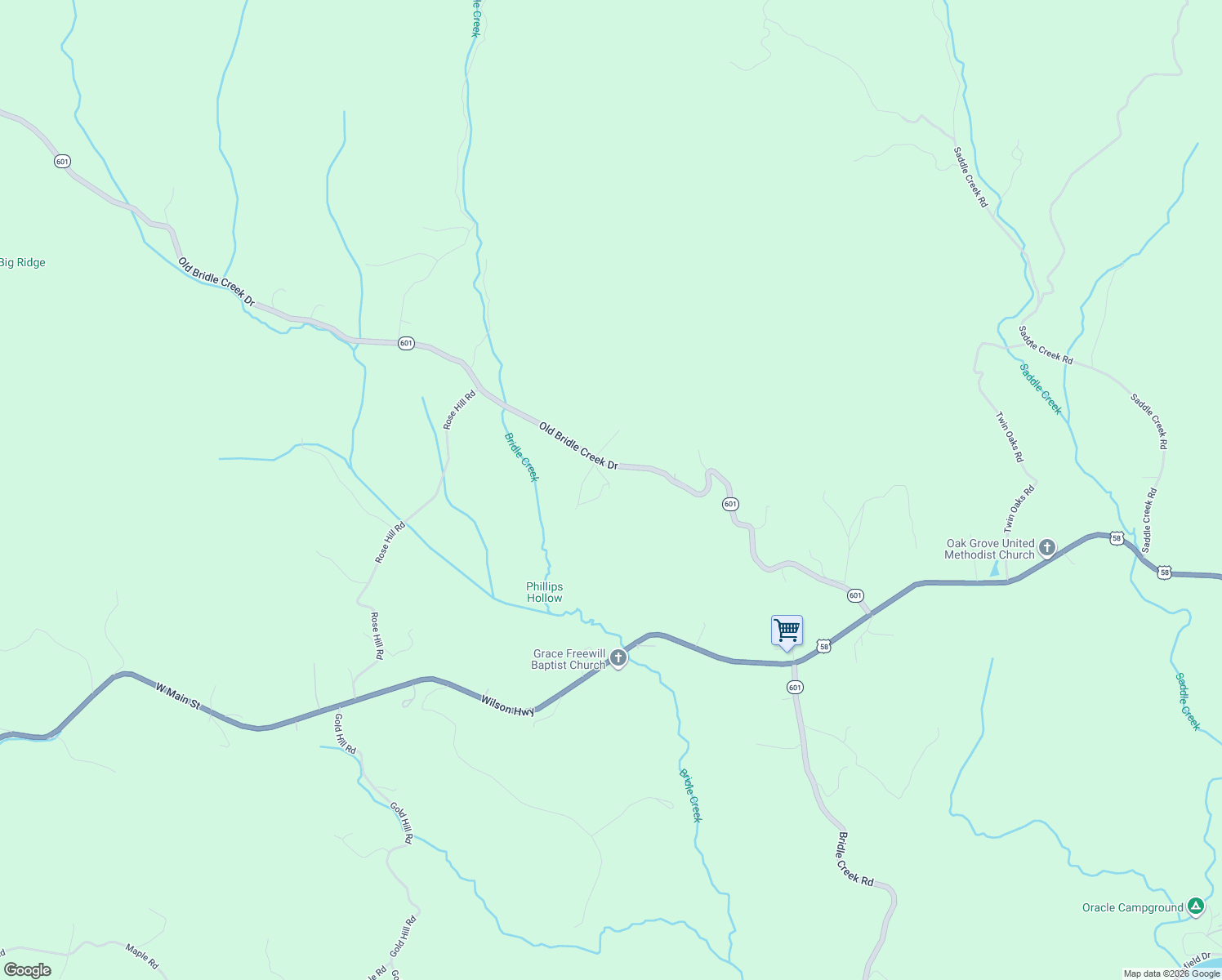 map of restaurants, bars, coffee shops, grocery stores, and more near 1141 Old Bridle Creek Drive in Independence