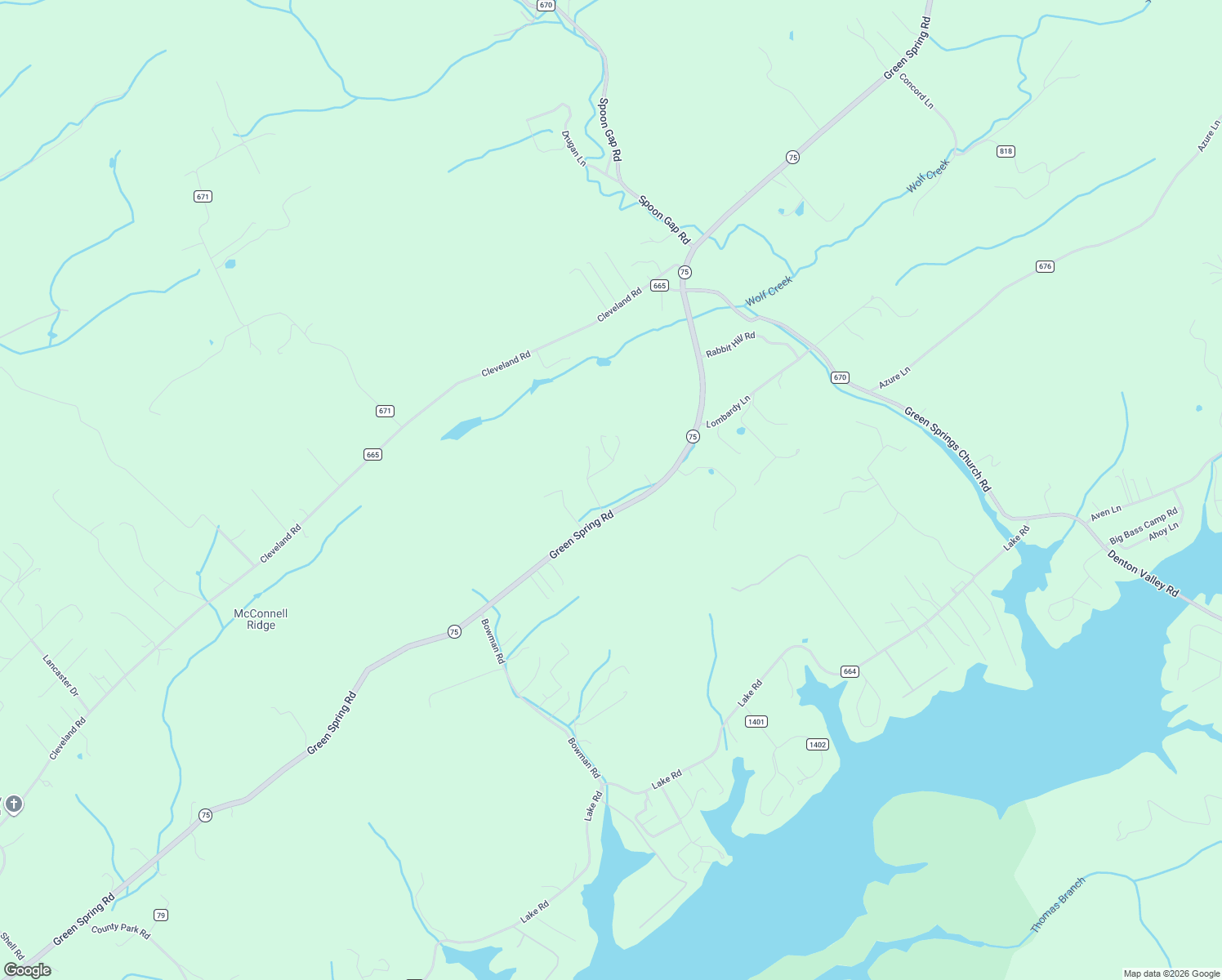 map of restaurants, bars, coffee shops, grocery stores, and more near 22490-22548 Green Spring Road in Abingdon