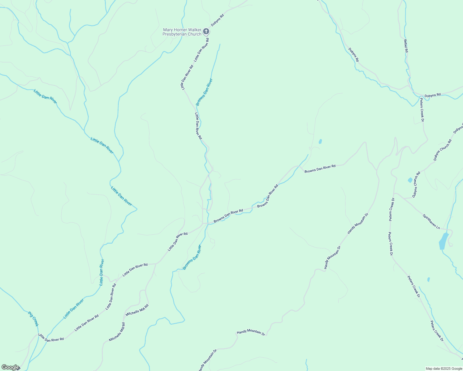 map of restaurants, bars, coffee shops, grocery stores, and more near 219 Browns Dan River Road in Claudville