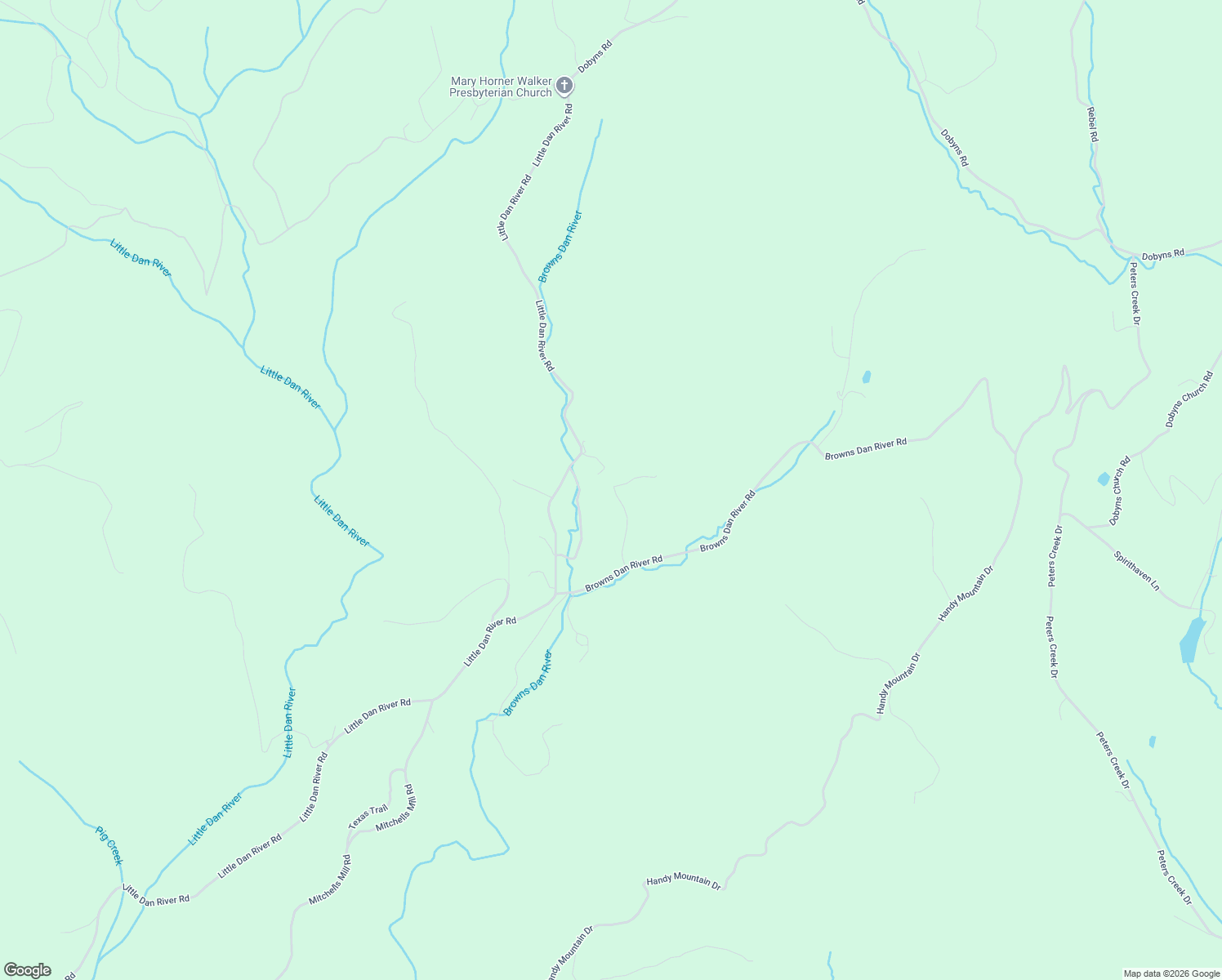 map of restaurants, bars, coffee shops, grocery stores, and more near 219 Browns Dan River Road in Claudville