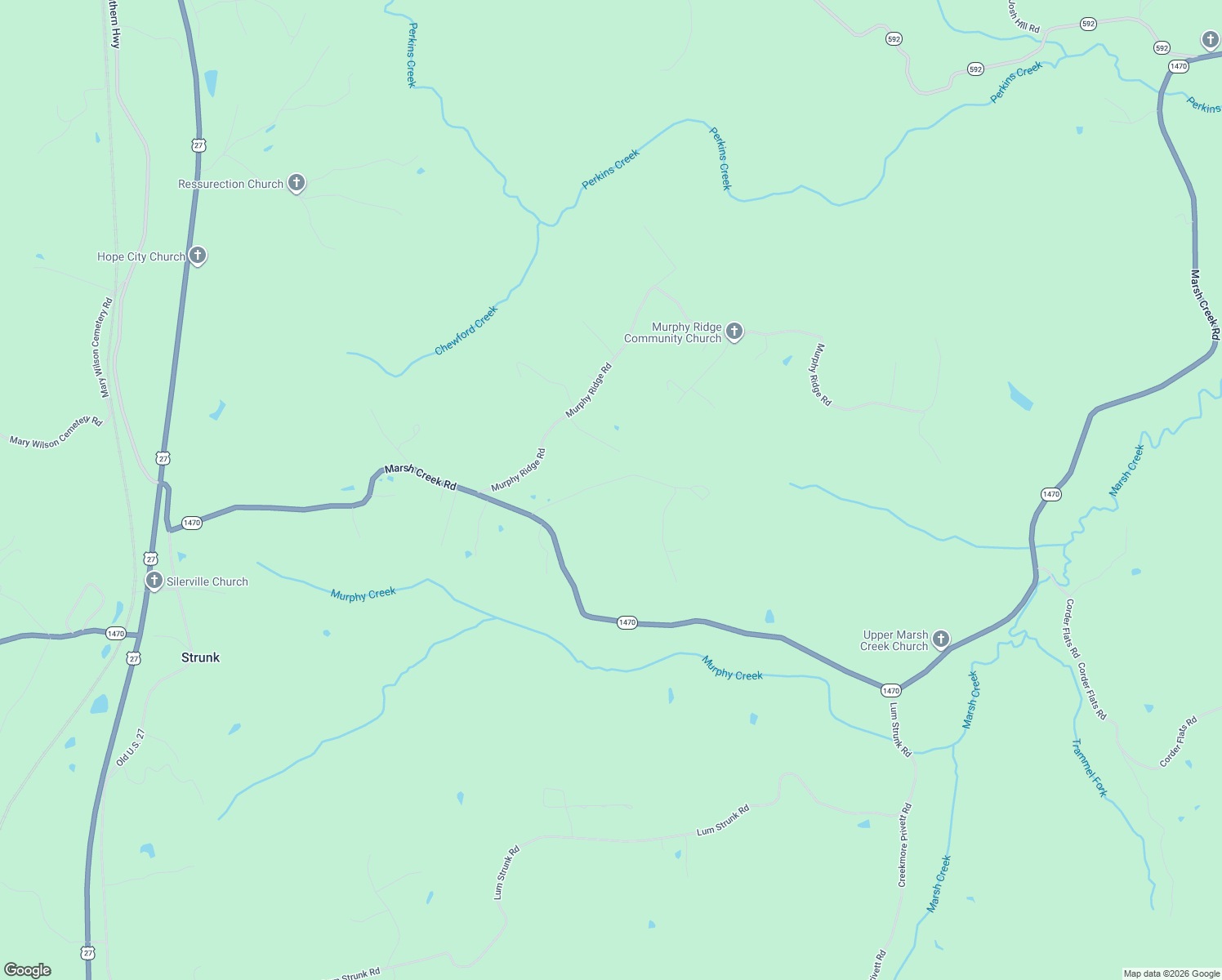 map of restaurants, bars, coffee shops, grocery stores, and more near 156 Jess Privett Road in Strunk