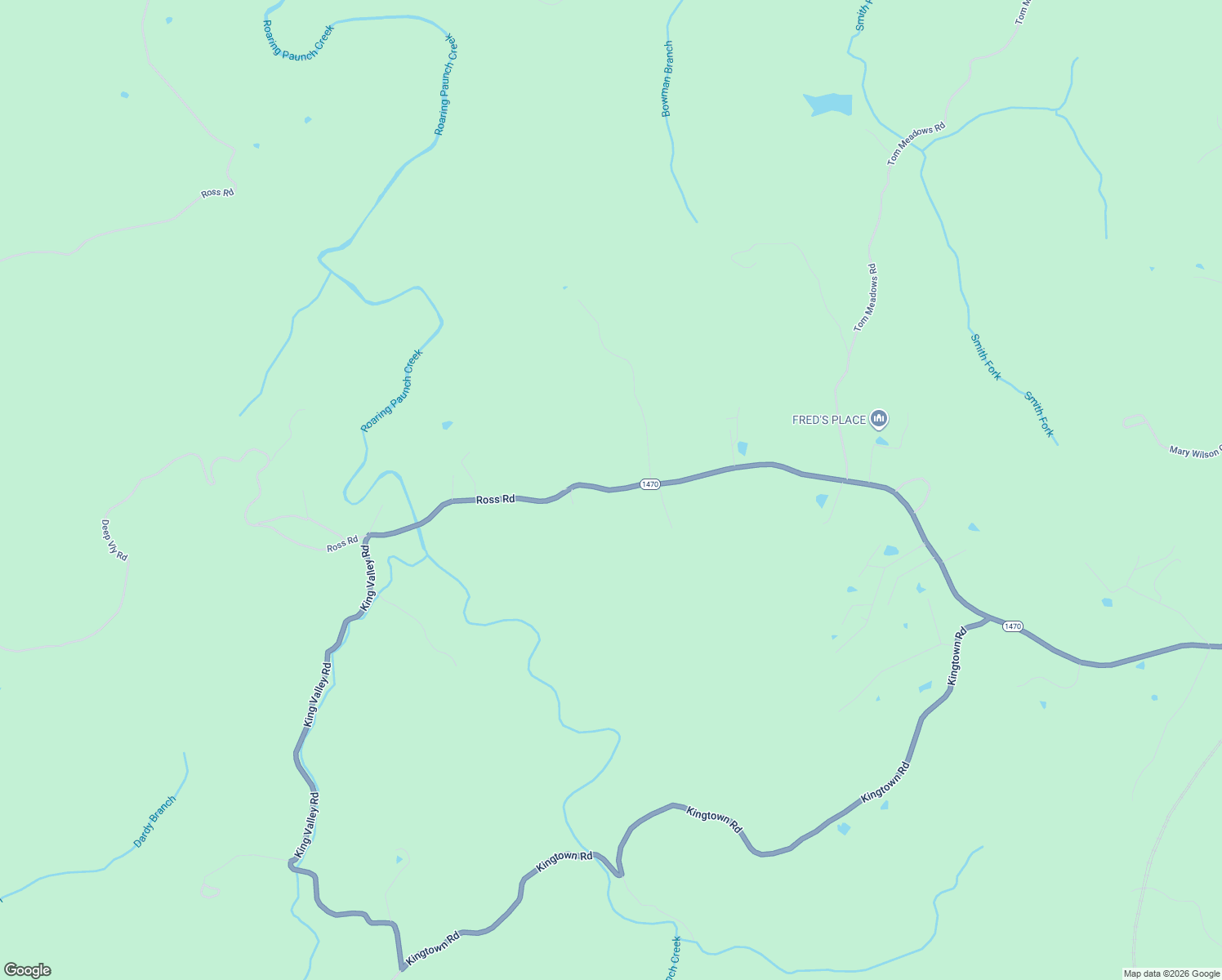 map of restaurants, bars, coffee shops, grocery stores, and more near Mount Pleasant Road in McCreary County