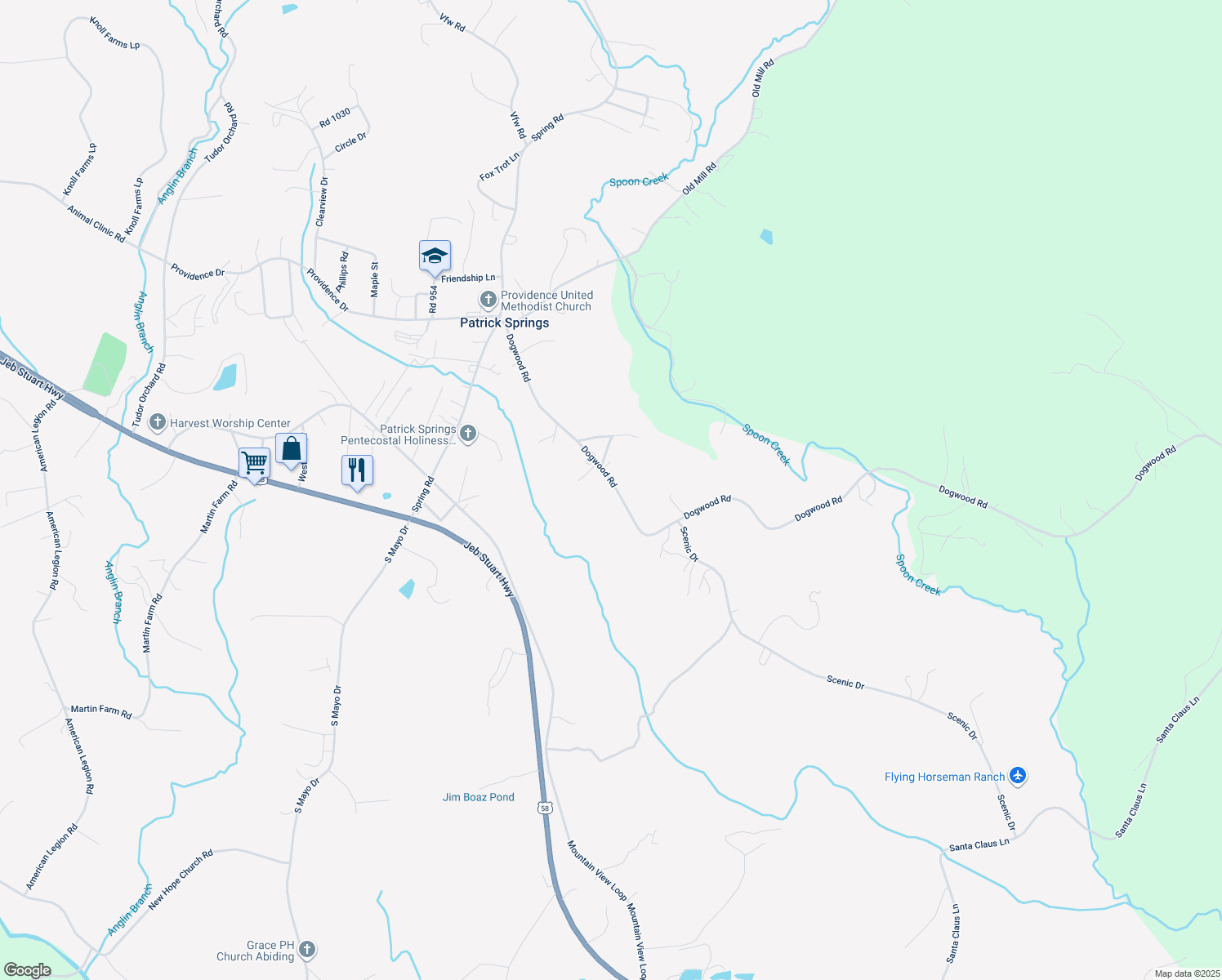 map of restaurants, bars, coffee shops, grocery stores, and more near 604 Dogwood Road in Stuart