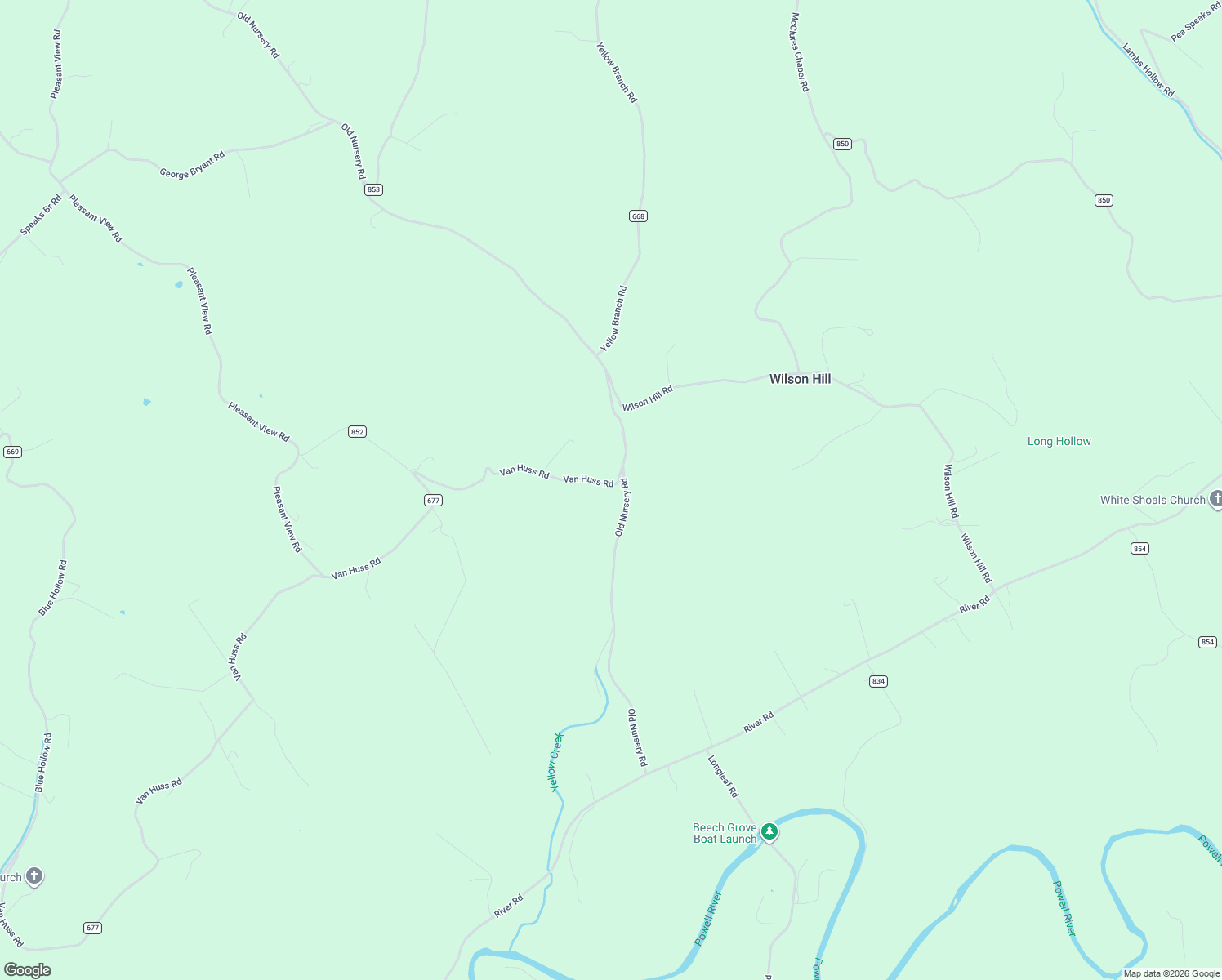 map of restaurants, bars, coffee shops, grocery stores, and more near 187 Van Huss Road in Jonesville