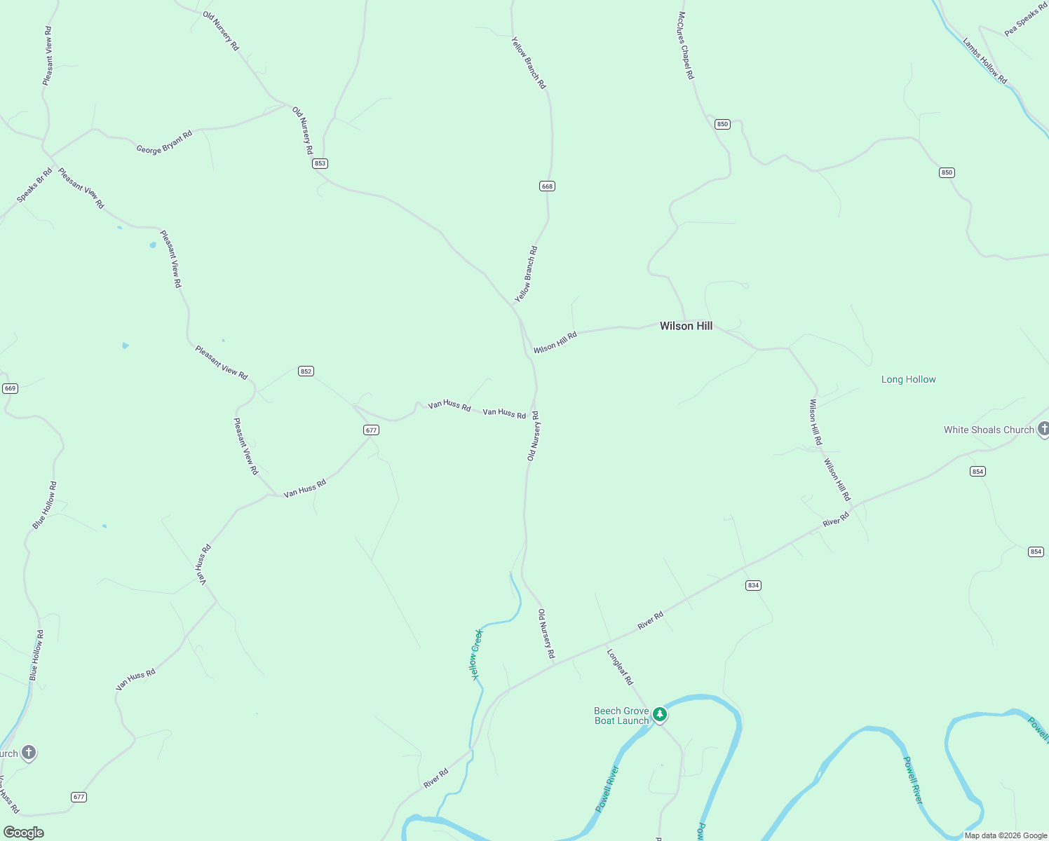 map of restaurants, bars, coffee shops, grocery stores, and more near 187 Van Huss Road in Jonesville