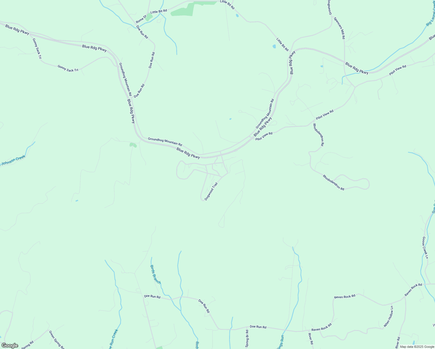 map of restaurants, bars, coffee shops, grocery stores, and more near 42 Deer Run Trail in Hillsville