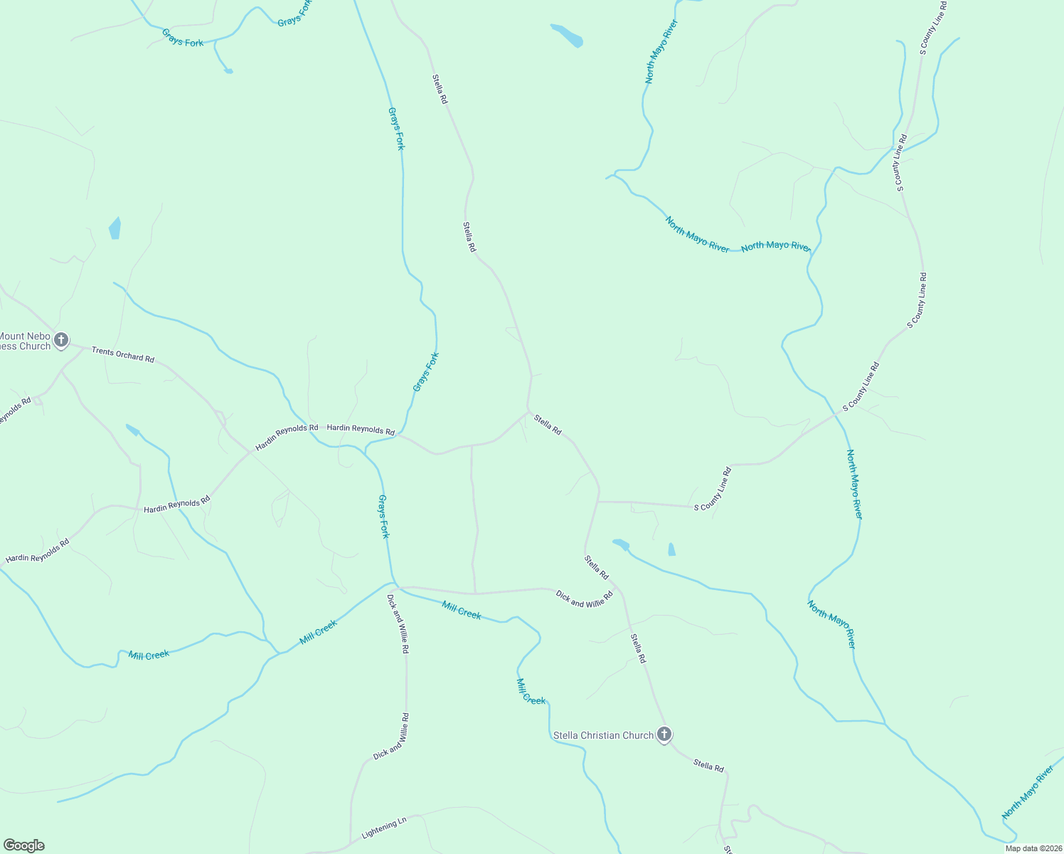 map of restaurants, bars, coffee shops, grocery stores, and more near 3520 Hardin Reynolds Road in Patrick Springs