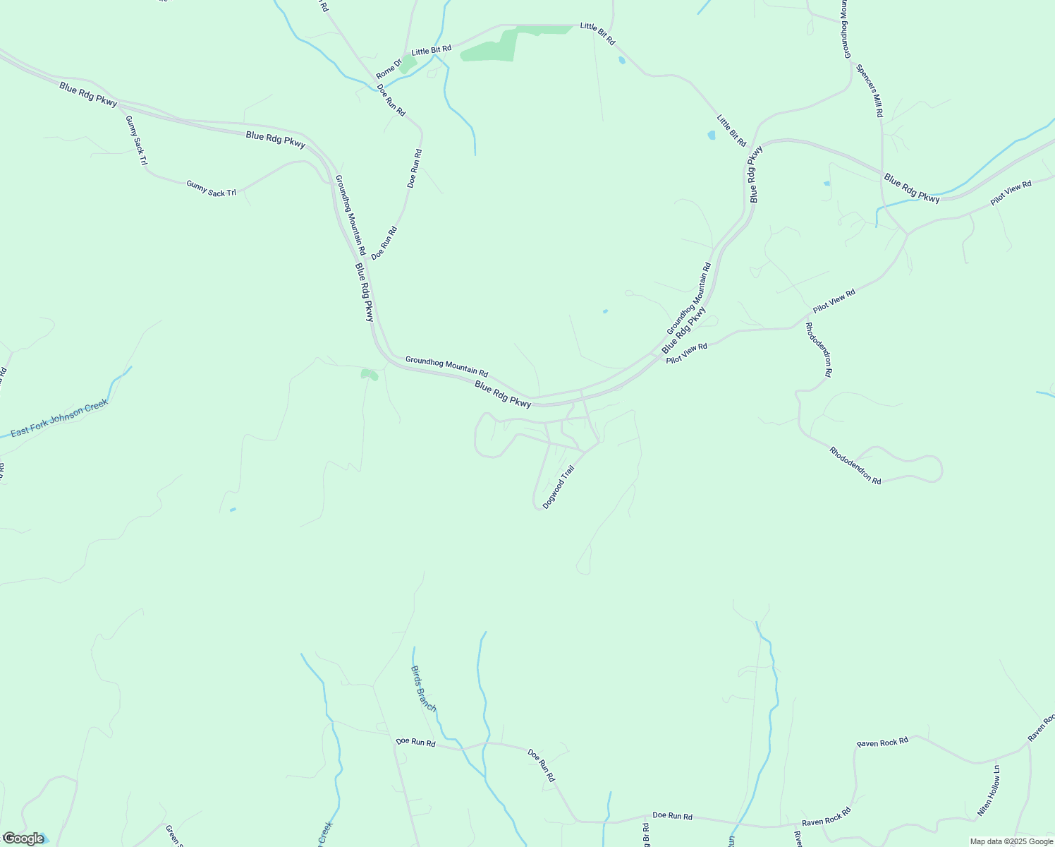 map of restaurants, bars, coffee shops, grocery stores, and more near 191 Buck Hollar Road in Hillsville
