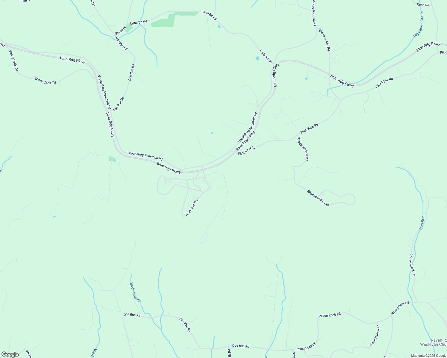 map of restaurants, bars, coffee shops, grocery stores, and more near 232 Groundhog Hill Road in Hillsville