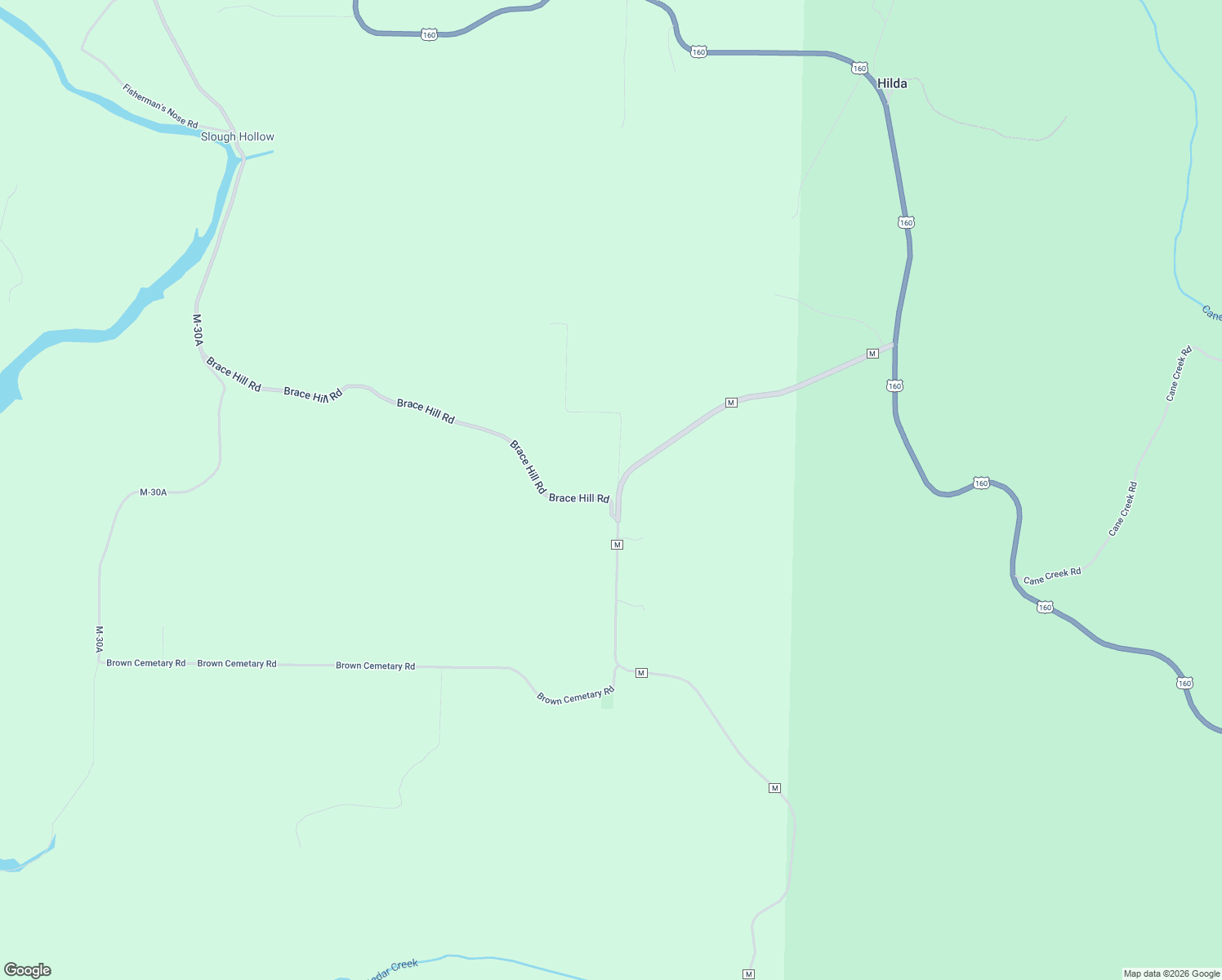 map of restaurants, bars, coffee shops, grocery stores, and more near 134 Brace Hill Road in Kissee Mills