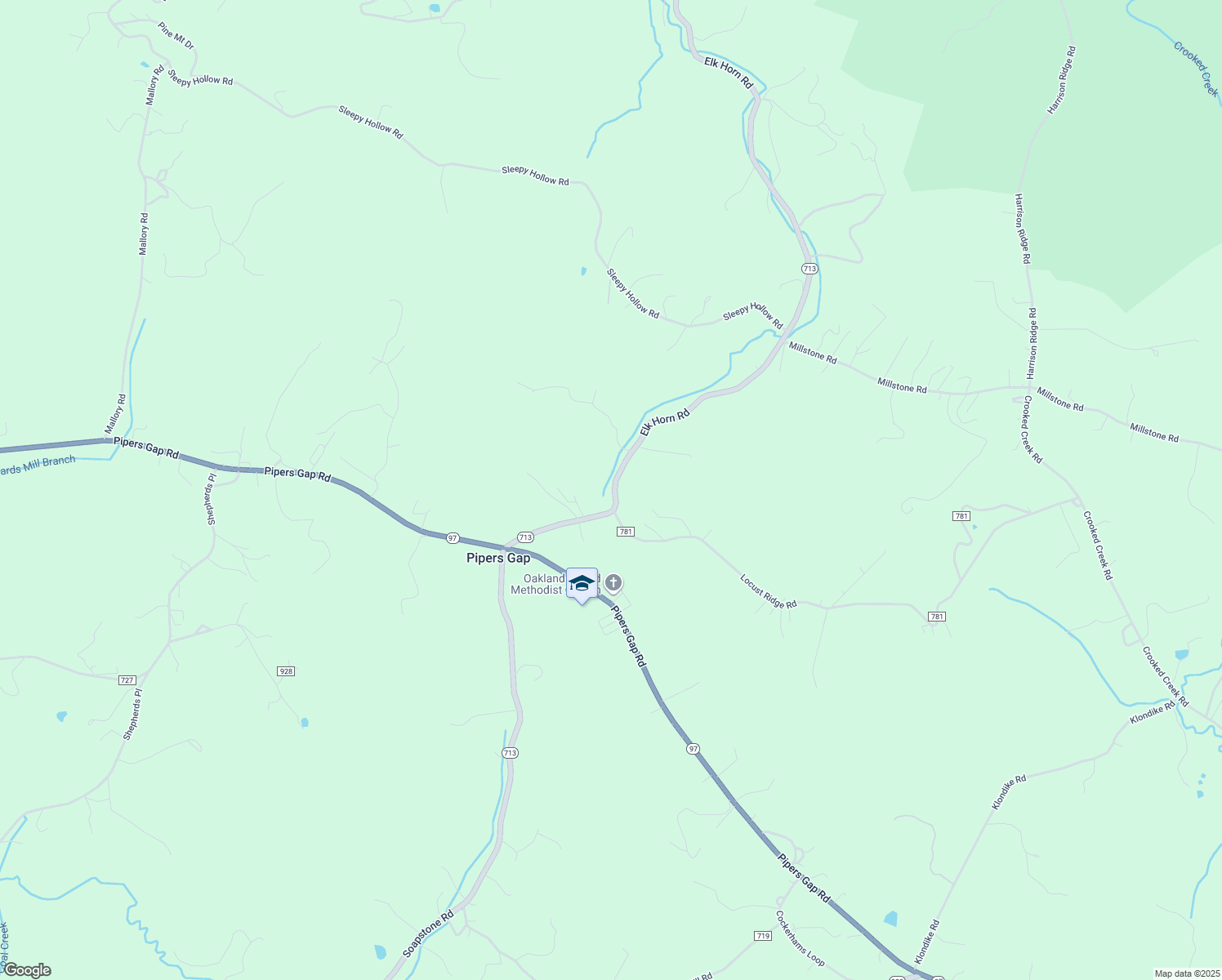 map of restaurants, bars, coffee shops, grocery stores, and more near 5797-5799 Elk Horn Road in Galax