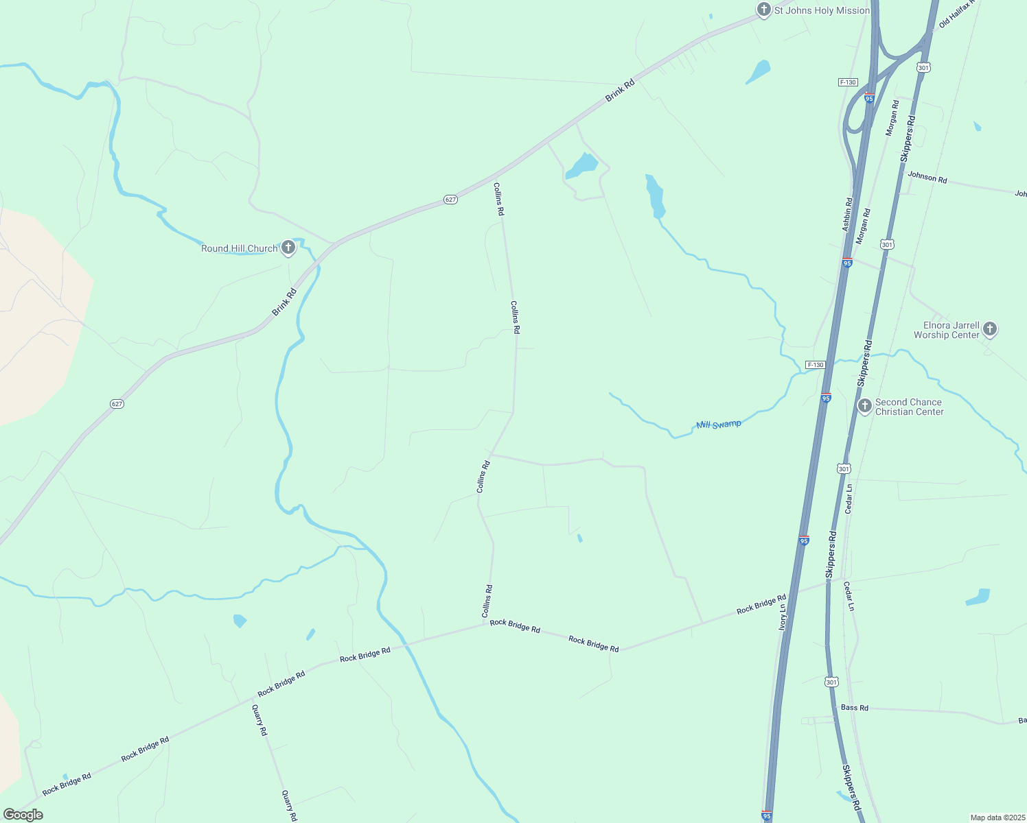 map of restaurants, bars, coffee shops, grocery stores, and more near Collins Road in Emporia