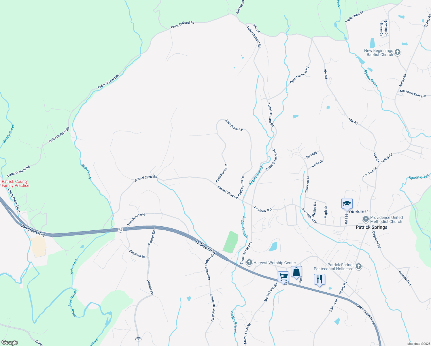 map of restaurants, bars, coffee shops, grocery stores, and more near 107 Pine Knoll Farms Loop in Stuart