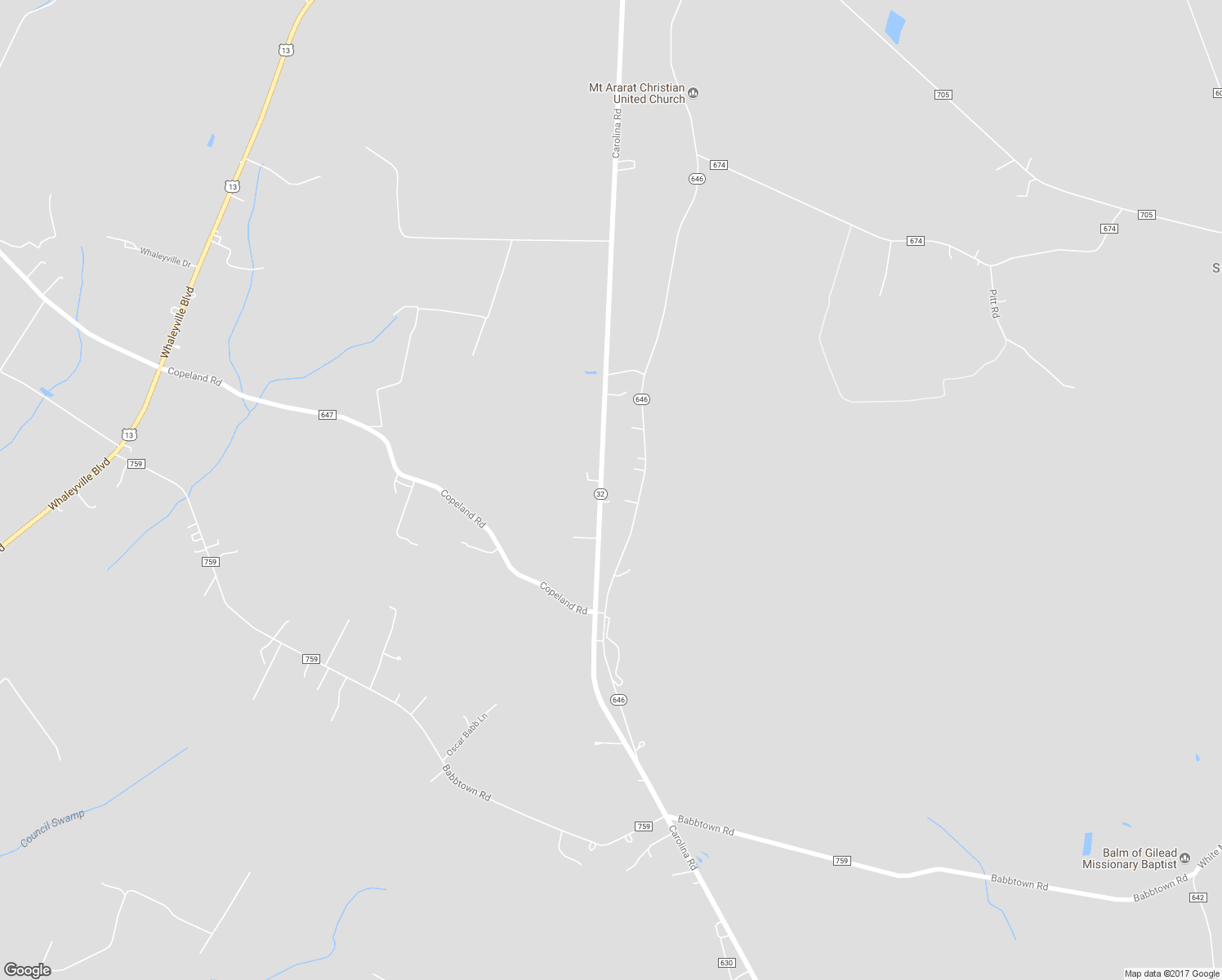 map of restaurants, bars, coffee shops, grocery stores, and more near 2458 Carolina Road in Suffolk