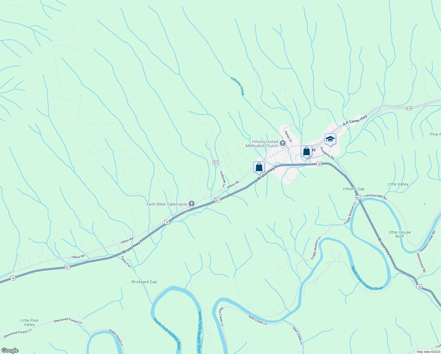 map of restaurants, bars, coffee shops, grocery stores, and more near 295 Hollyoak Lane in Gate City