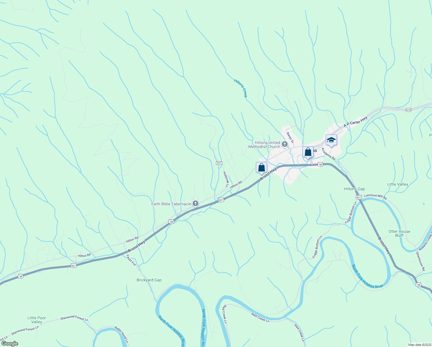 map of restaurants, bars, coffee shops, grocery stores, and more near 295 Hollyoak Lane in Gate City