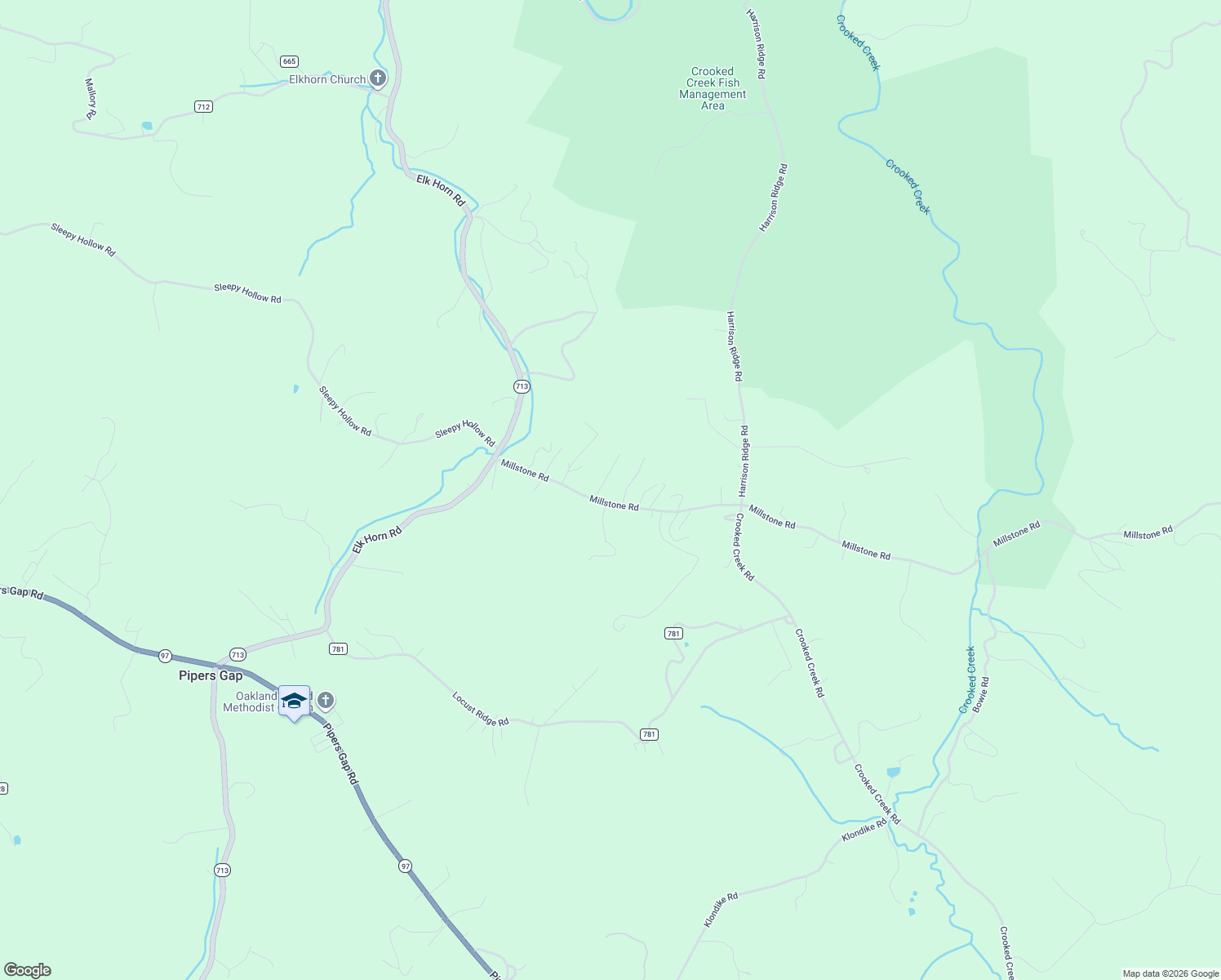 map of restaurants, bars, coffee shops, grocery stores, and more near Millstone Road in Woodlawn