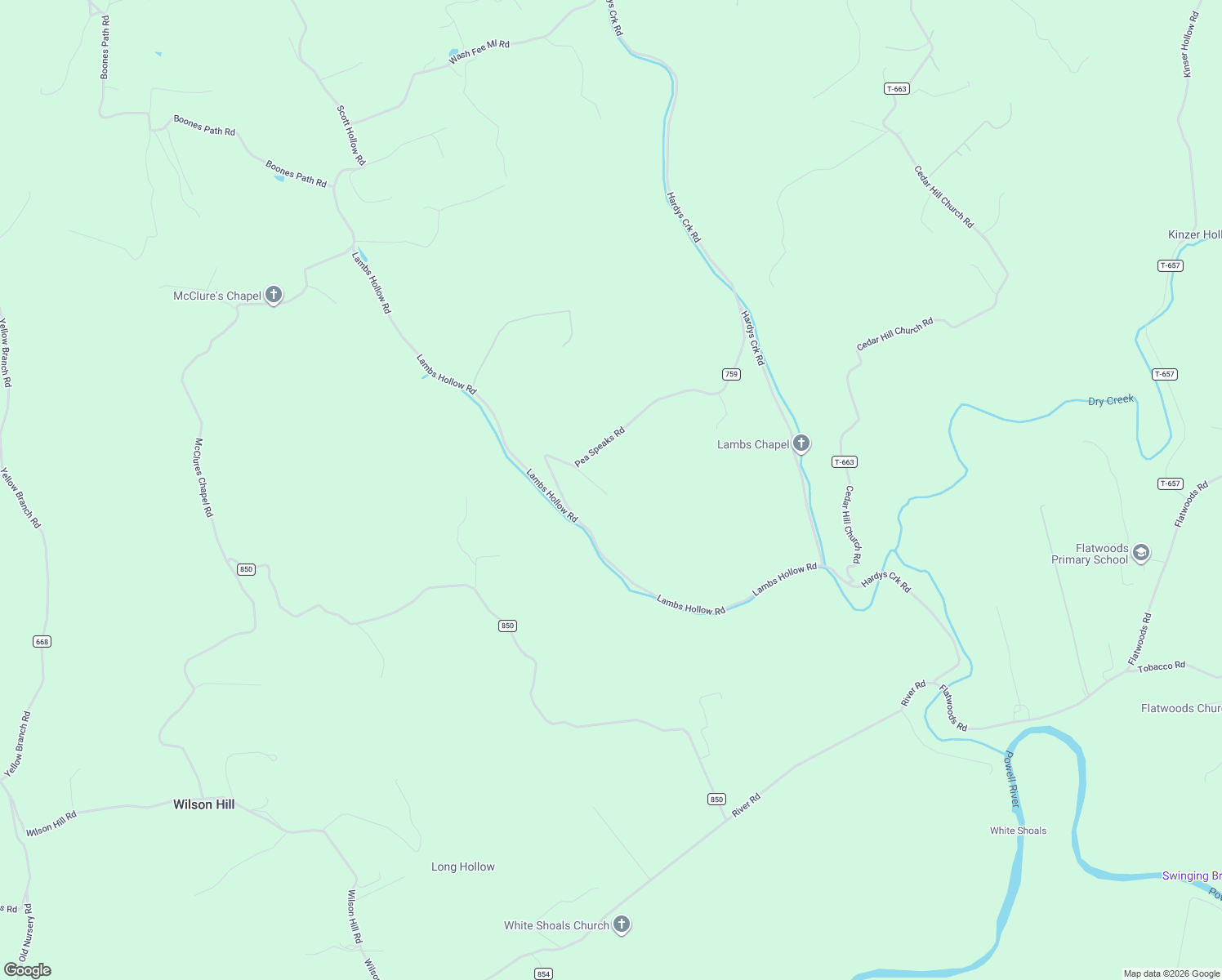 map of restaurants, bars, coffee shops, grocery stores, and more near 701 State Road 759 in Rose Hill