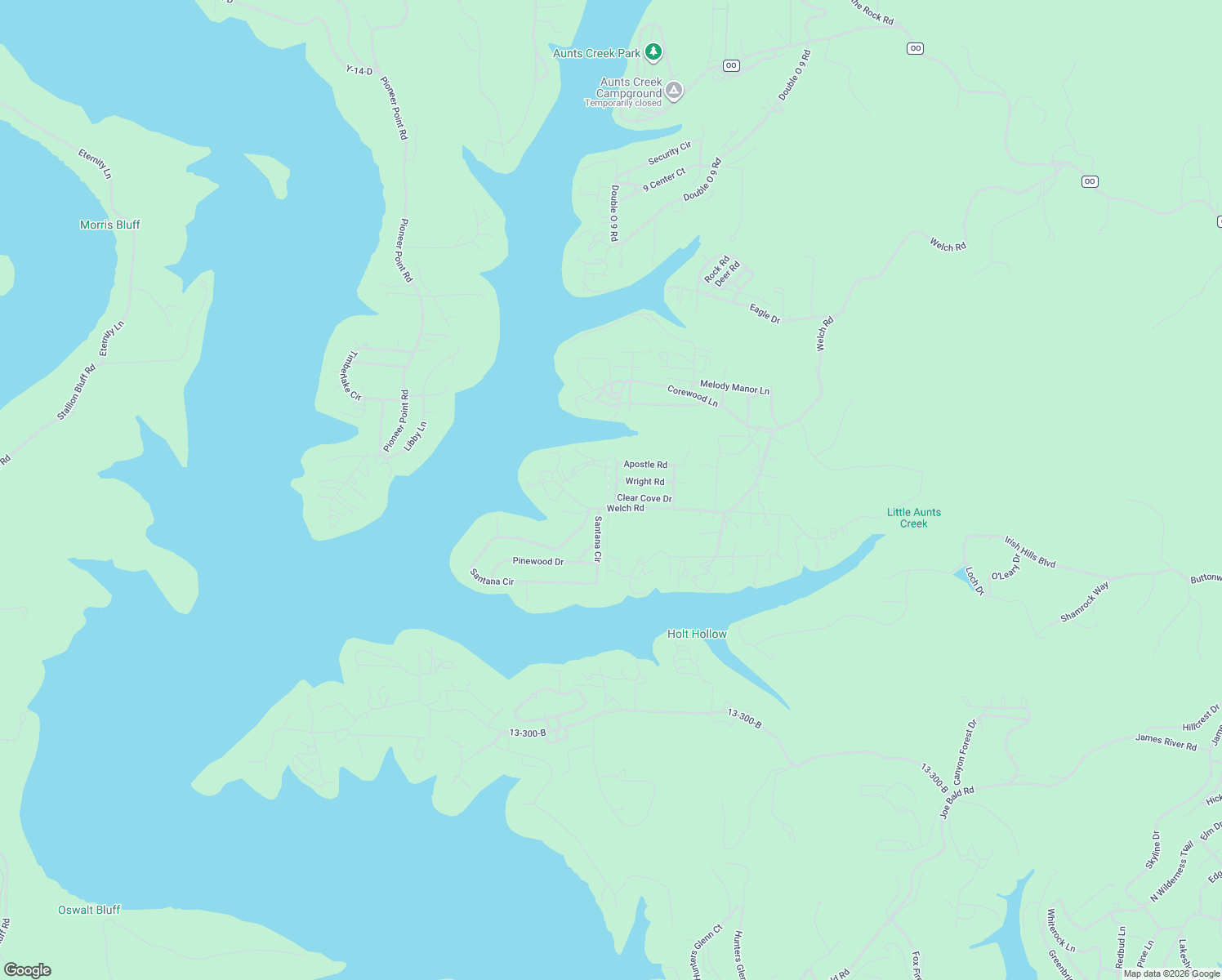 map of restaurants, bars, coffee shops, grocery stores, and more near Romans Road in Reeds Spring