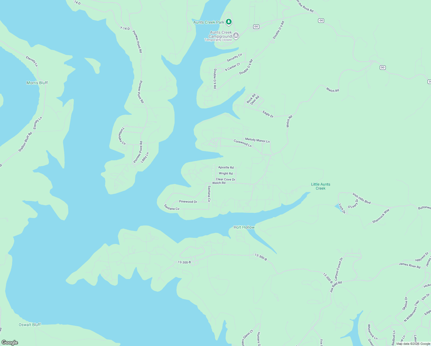 map of restaurants, bars, coffee shops, grocery stores, and more near Romans Road in Reeds Spring