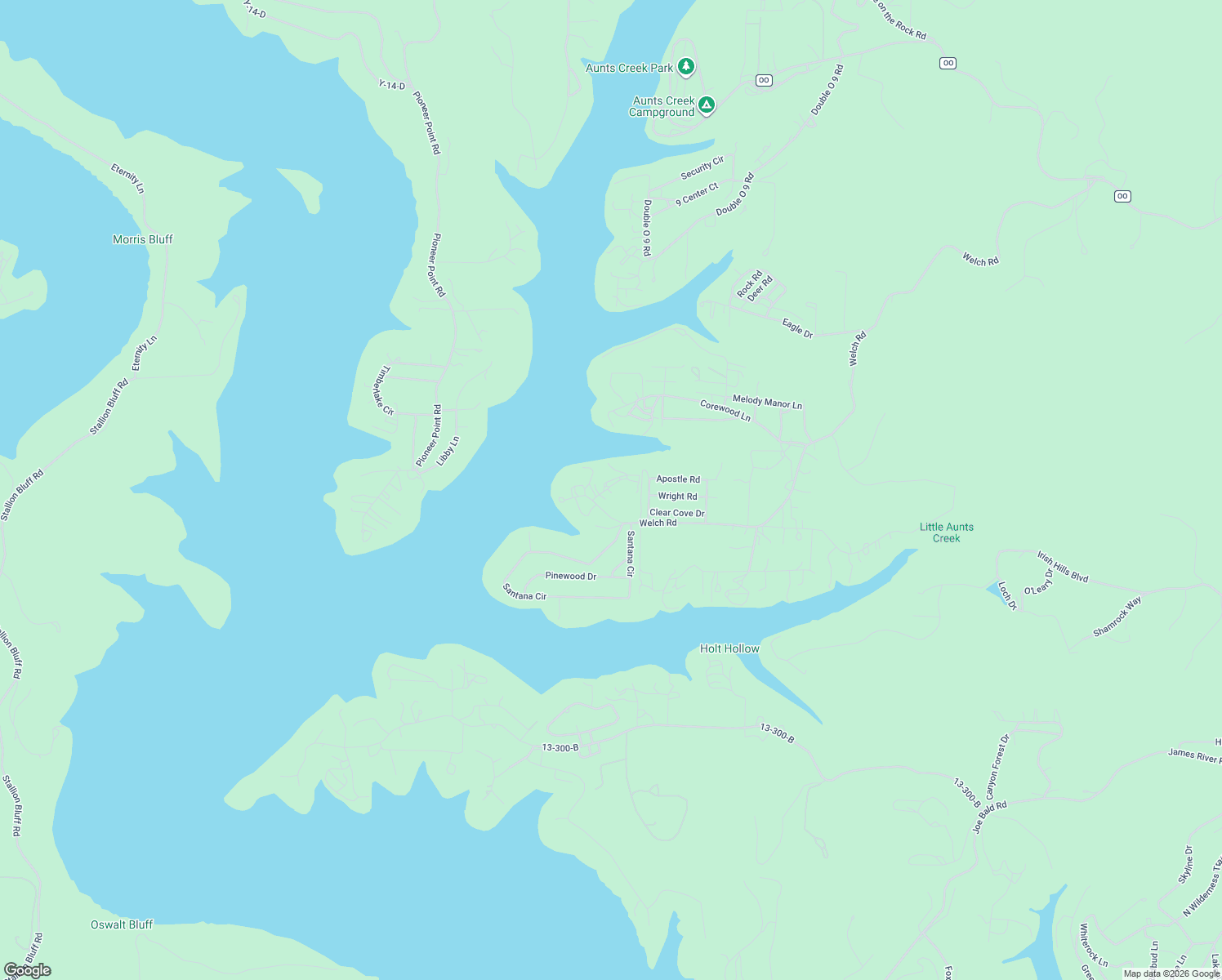 map of restaurants, bars, coffee shops, grocery stores, and more near 58 Kings Cove Lane in Reeds Spring