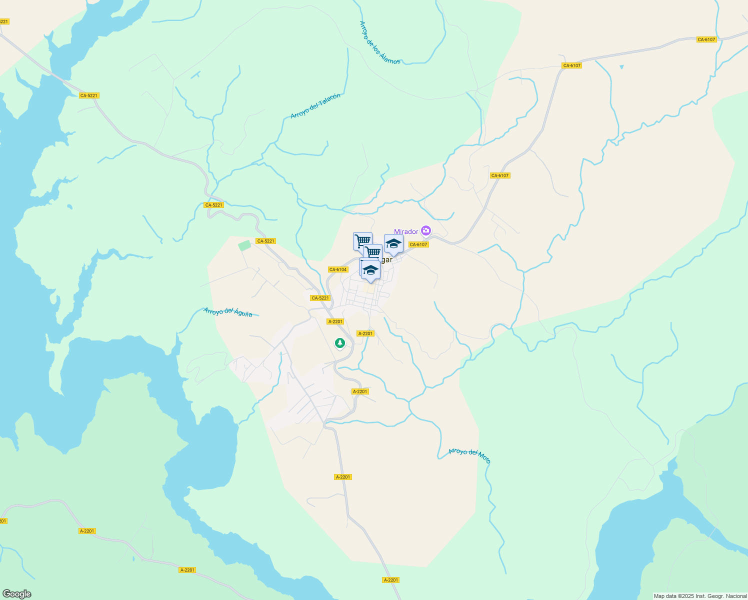 map of restaurants, bars, coffee shops, grocery stores, and more near 30 Calle Antonio Silva in Algar