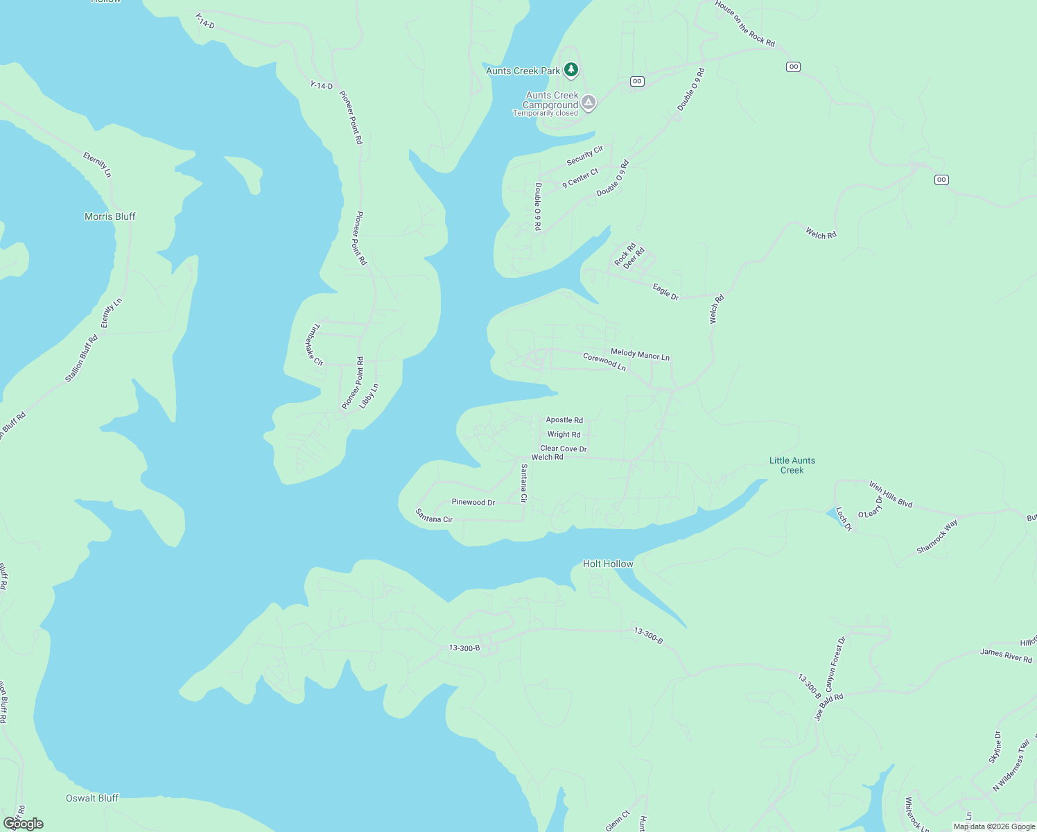 map of restaurants, bars, coffee shops, grocery stores, and more near Romans Road in Reeds Spring