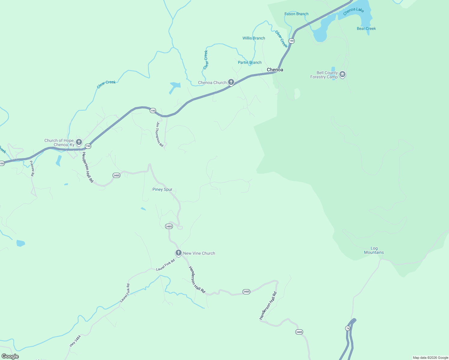 map of restaurants, bars, coffee shops, grocery stores, and more near Round Ridge Rd in Pineville