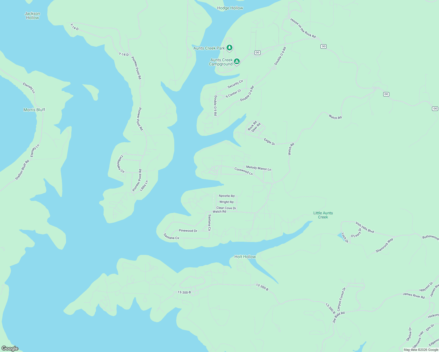 map of restaurants, bars, coffee shops, grocery stores, and more near 257-299 Terrace Crest Lane in Reeds Spring