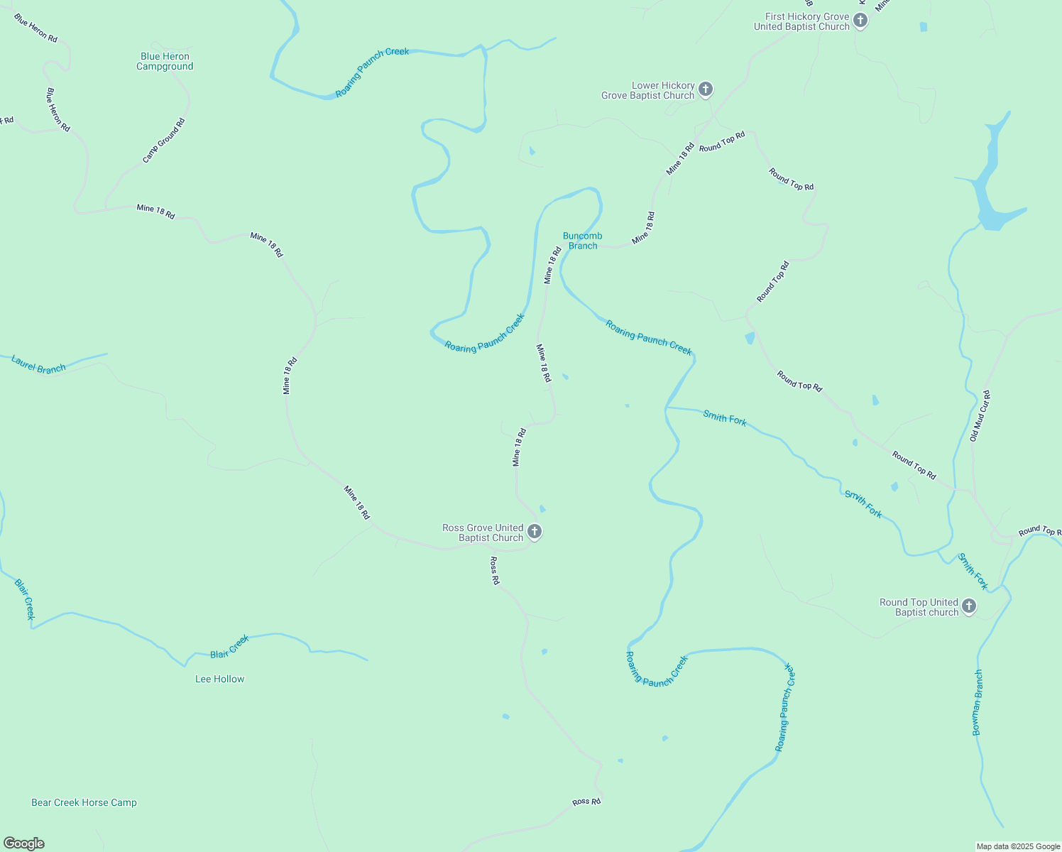 map of restaurants, bars, coffee shops, grocery stores, and more near State Highway 742 in McCreary